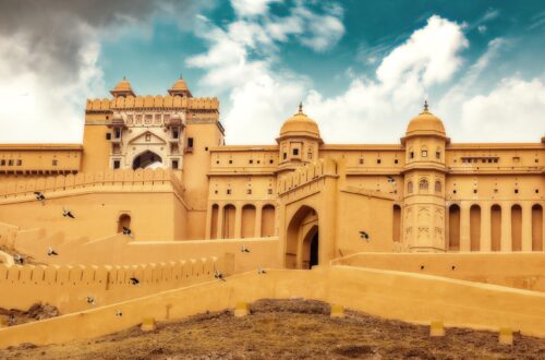 Tringle d'or avec vie sauvage en Inde du Nord